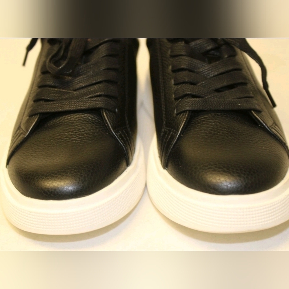 Ted Baker London NEW Layton Black Leather Low Top Sneakers M8.5 W10 41 - Picture 4 of 13